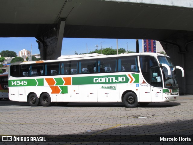 Empresa Gontijo de Transportes 14345 na cidade de Rio de Janeiro, Rio de Janeiro, Brasil, por Marcelo Horta. Número da foto: #13060101.