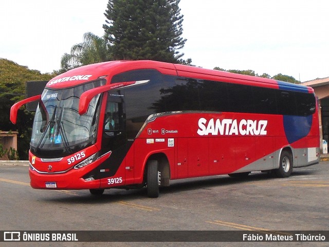 Viação Santa Cruz 39125 na cidade de Três Corações, Minas Gerais, Brasil, por Fábio Mateus Tibúrcio. Número da foto: #13064729.