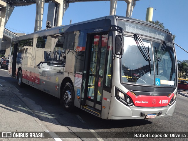 Express Transportes Urbanos Ltda 4 8102 na cidade de São Paulo, São Paulo, Brasil, por Rafael Lopes de Oliveira. Número da foto: #13062814.