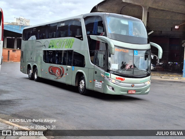 Eucatur - Empresa União Cascavel de Transportes e Turismo 4830 na cidade de Porto Alegre, Rio Grande do Sul, Brasil, por JULIO SILVA. Número da foto: #13063576.