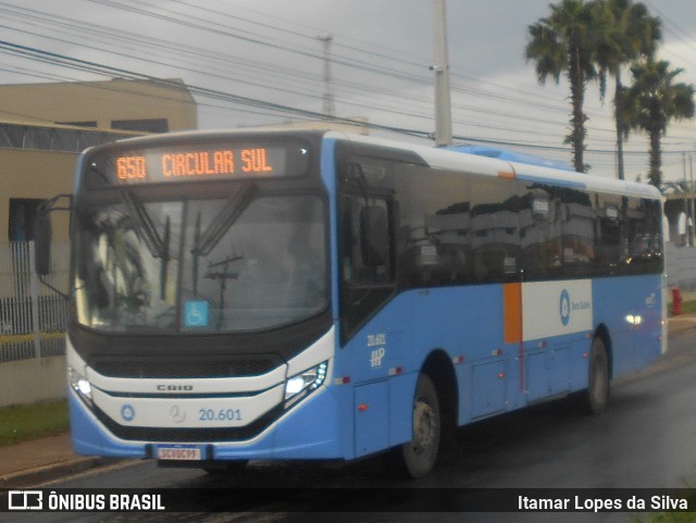 HP Transportes Coletivos 20.601 na cidade de Goiânia, Goiás, Brasil, por Itamar Lopes da Silva. Número da foto: #13063661.