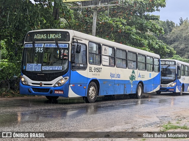 Transportes Águas Lindas BL-91507 na cidade de Ananindeua, Pará, Brasil, por Silas Bahia Monteiro. Número da foto: #13063375.