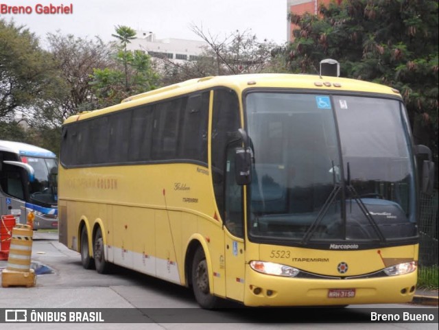 Viação Itapemirim 5523 na cidade de São Paulo, São Paulo, Brasil, por Breno Bueno. Número da foto: #13064870.