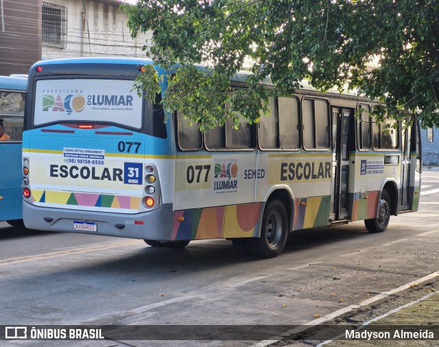 Verona Transporte 077 na cidade de Paço do Lumiar, Maranhão, Brasil, por Madyson Almeida. Número da foto: #13063438.