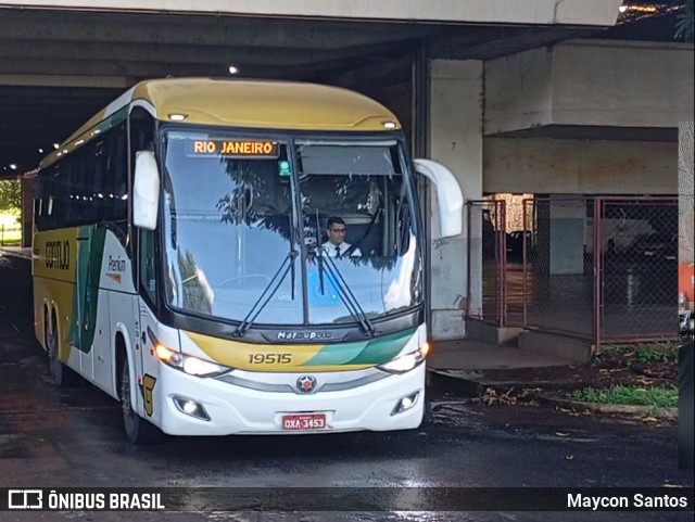Empresa Gontijo de Transportes 19515 na cidade de Anápolis, Goiás, Brasil, por Maycon Santos. Número da foto: #13062779.