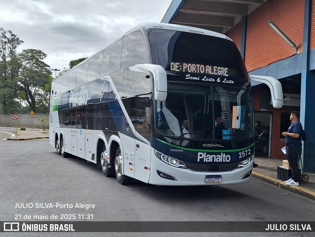 Planalto Transportes 2572 na cidade de Porto Alegre, Rio Grande do Sul, Brasil, por JULIO SILVA. Número da foto: #13063423.