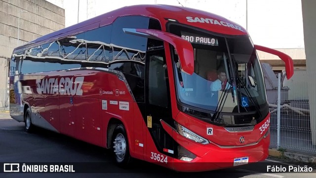 Viação Santa Cruz 35624 na cidade de Campinas, São Paulo, Brasil, por Fábio Paixão. Número da foto: #13062369.