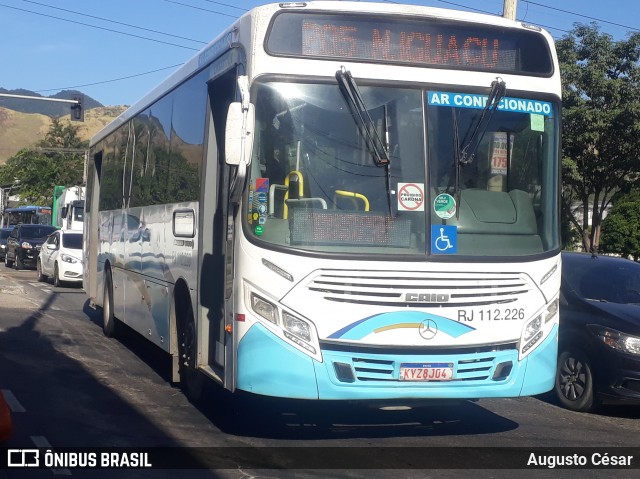 Auto Viação Vera Cruz - Belford Roxo RJ 112.226 na cidade de Nova Iguaçu, Rio de Janeiro, Brasil, por Augusto César. Número da foto: #13064159.