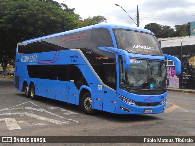 Viação Sampaio 13410 na cidade de Três Corações, Minas Gerais, Brasil, por Fábio Mateus Tibúrcio. Número da foto: #13064725.
