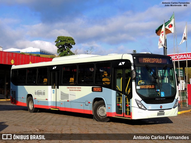 Auto Omnibus Floramar 31 na cidade de João Monlevade, Minas Gerais, Brasil, por Antonio Carlos Fernandes. Número da foto: #13063225.