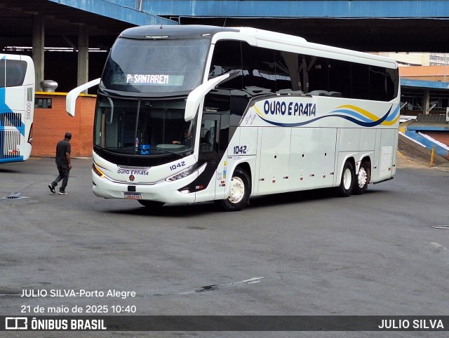Viação Ouro e Prata 1042 na cidade de Porto Alegre, Rio Grande do Sul, Brasil, por JULIO SILVA. Número da foto: #13063635.