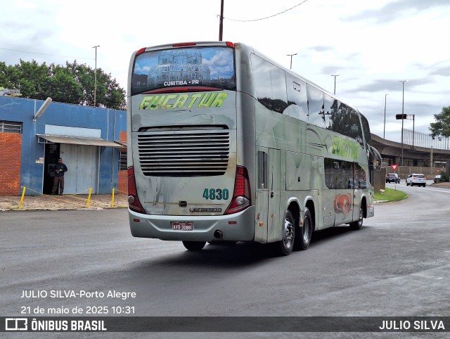 Eucatur - Empresa União Cascavel de Transportes e Turismo 4830 na cidade de Porto Alegre, Rio Grande do Sul, Brasil, por JULIO SILVA. Número da foto: #13063574.