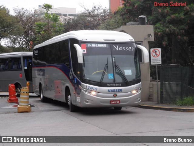 Viação Nasser 210115 na cidade de São Paulo, São Paulo, Brasil, por Breno Bueno. Número da foto: #13064880.