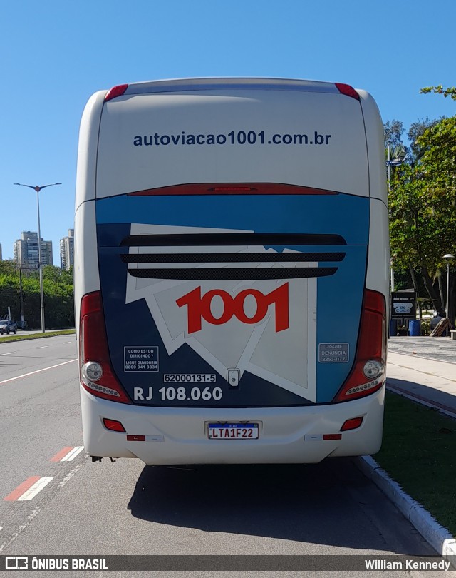 Auto Viação 1001 RJ 108.060 na cidade de Vitória, Espírito Santo, Brasil, por William Kennedy. Número da foto: #13063969.