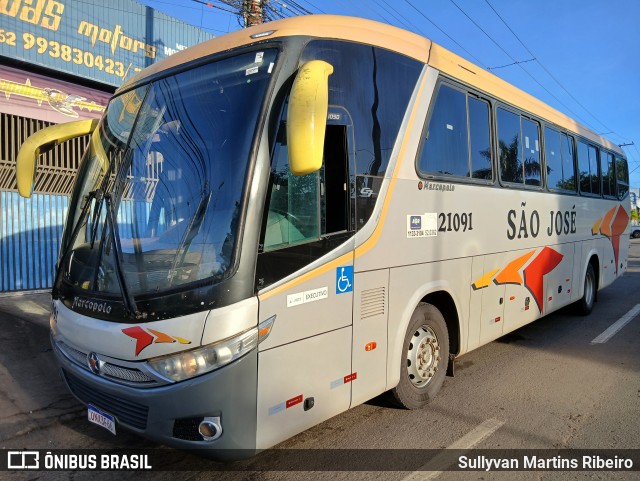 Expresso São José do Tocantins 21091 na cidade de Anápolis, Goiás, Brasil, por Sullyvan Martins Ribeiro. Número da foto: #13063373.