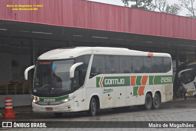 Empresa Gontijo de Transportes 21260 na cidade de João Monlevade, Minas Gerais, Brasil, por Mairo de Magalhães. Número da foto: #13066143.