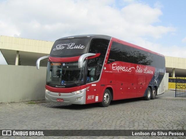 Expresso São Luiz 8030 na cidade de Caruaru, Pernambuco, Brasil, por Lenilson da Silva Pessoa. Número da foto: #13066337.