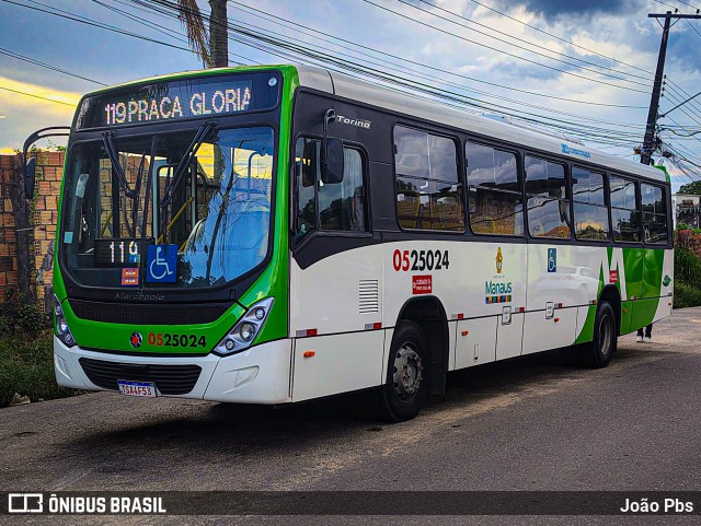Via Verde Transportes Coletivos 0525024 na cidade de Manaus, Amazonas, Brasil, por João Pbs. Número da foto: #13068130.