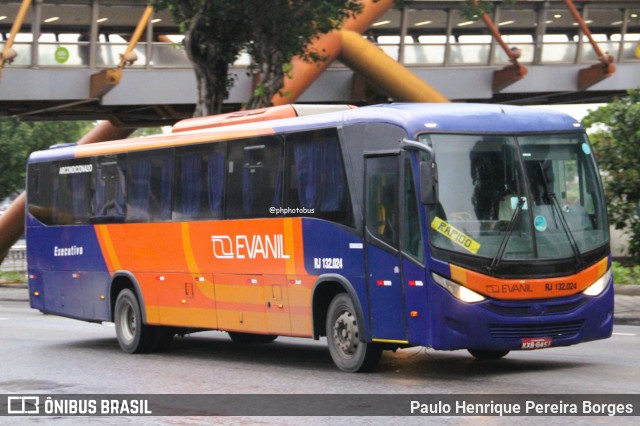 Evanil Transportes e Turismo RJ 132.024 na cidade de Rio de Janeiro, Rio de Janeiro, Brasil, por Paulo Henrique Pereira Borges. Número da foto: #13066132.