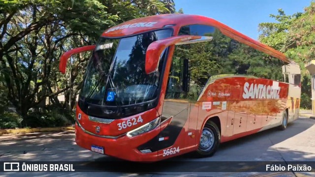 Viação Santa Cruz 36624 na cidade de São Paulo, São Paulo, Brasil, por Fábio Paixão. Número da foto: #13065425.