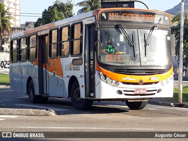 Viação Mirante A02065 na cidade de Nova Iguaçu, Rio de Janeiro, Brasil, por Augusto César. Número da foto: #13067236.
