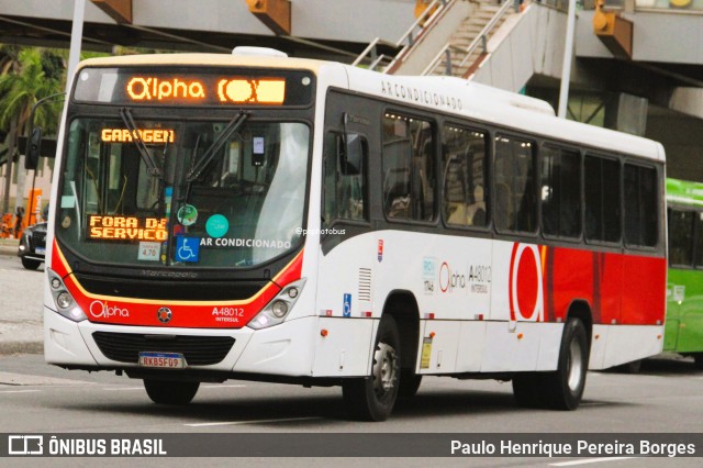 Auto Viação Alpha A48012 na cidade de Rio de Janeiro, Rio de Janeiro, Brasil, por Paulo Henrique Pereira Borges. Número da foto: #13066091.