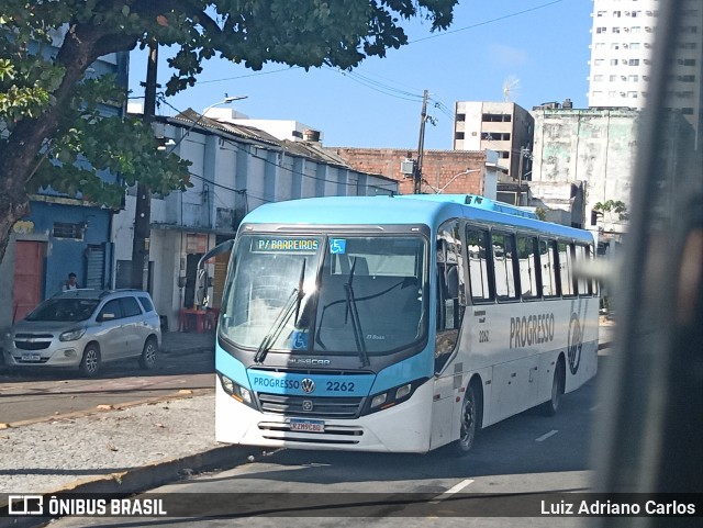 Auto Viação Progresso 2262 na cidade de Recife, Pernambuco, Brasil, por Luiz Adriano Carlos. Número da foto: #13066339.