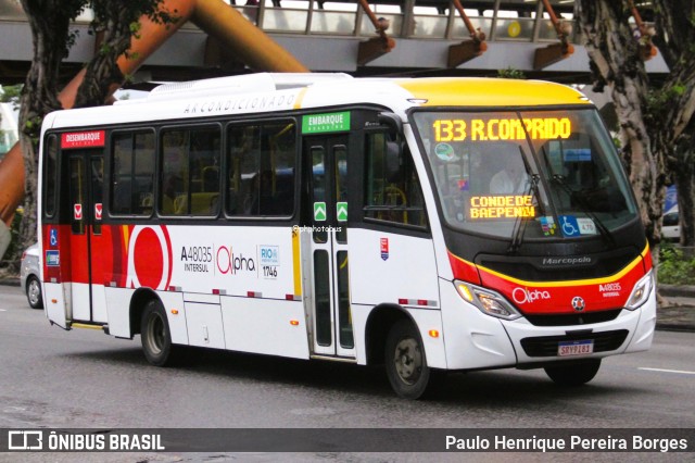 Auto Viação Alpha A48035 na cidade de Rio de Janeiro, Rio de Janeiro, Brasil, por Paulo Henrique Pereira Borges. Número da foto: #13066101.