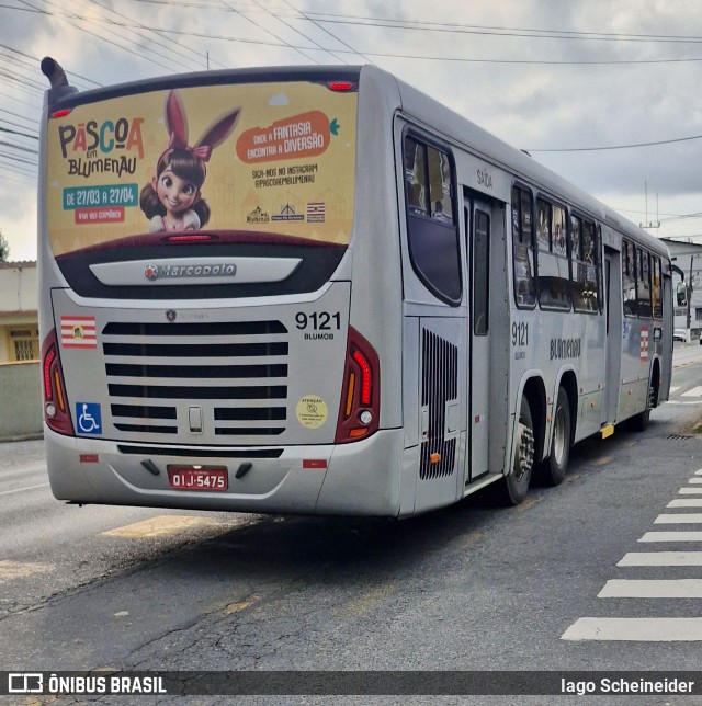 BluMob - Concessionária de Transporte Urbano de Blumenau 9121 na cidade de Blumenau, Santa Catarina, Brasil, por Iago Scheineider. Número da foto: #13065554.