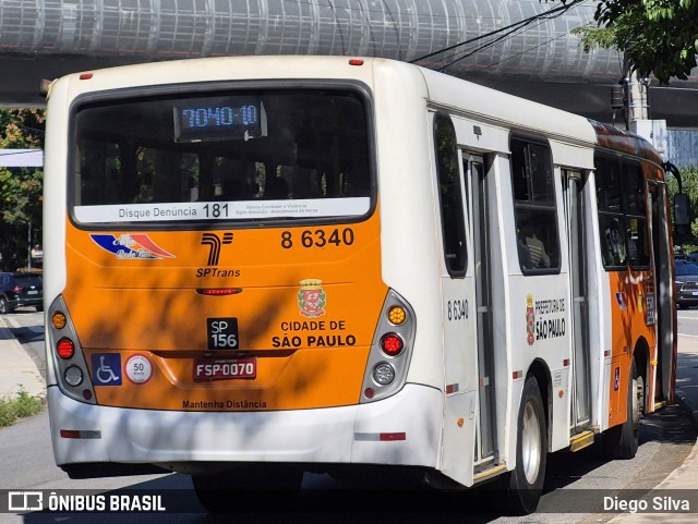 Alfa Rodobus > CooperAlfa 8 6340 na cidade de São Paulo, São Paulo, Brasil, por Diego Silva. Número da foto: #13065669.