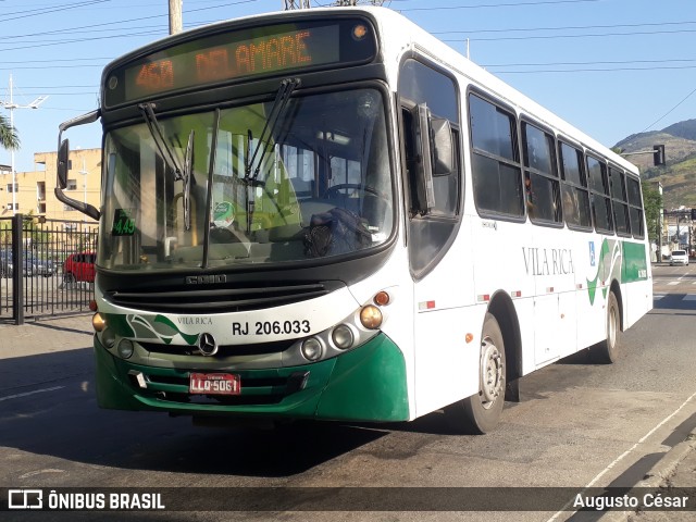Viação Vila Rica RJ 206.033 na cidade de Nova Iguaçu, Rio de Janeiro, Brasil, por Augusto César. Número da foto: #13067265.