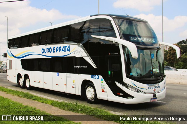 Viação Ouro e Prata 1058 na cidade de São Paulo, São Paulo, Brasil, por Paulo Henrique Pereira Borges. Número da foto: #13066350.