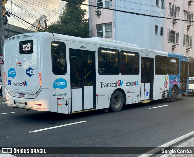Expresso Santa Paula 16293 na cidade de Vitória, Espírito Santo, Brasil, por Sergio Corrêa. Número da foto: #13065272.