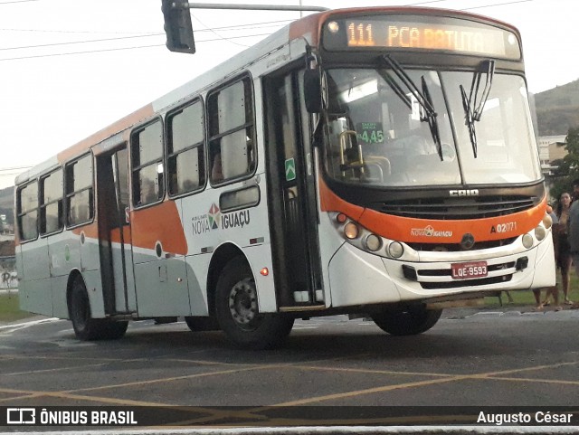 Viação Mirante A02071 na cidade de Nova Iguaçu, Rio de Janeiro, Brasil, por Augusto César. Número da foto: #13066933.