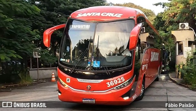 Viação Santa Cruz 36925 na cidade de São Paulo, São Paulo, Brasil, por Fábio Paixão. Número da foto: #13065431.
