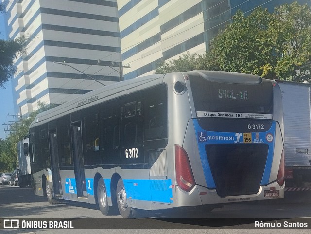 Viação Paratodos > São Jorge > Metropolitana São Paulo > Mobibrasil 6 3172 na cidade de São Paulo, São Paulo, Brasil, por Rômulo Santos. Número da foto: #13065933.