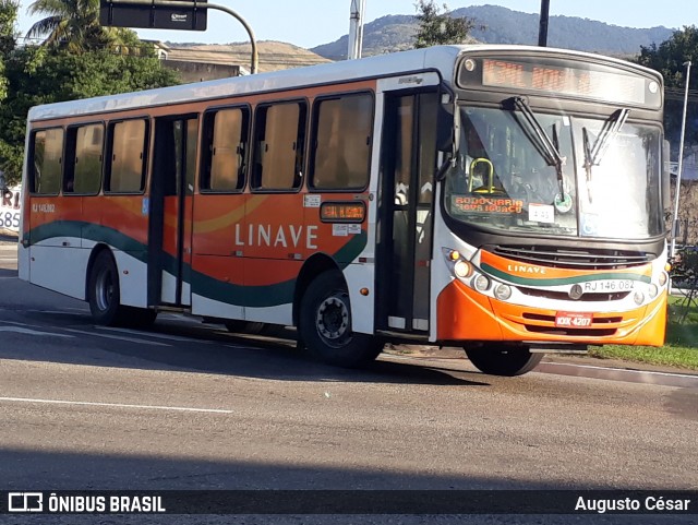 Linave Transportes RJ 146.082 na cidade de Nova Iguaçu, Rio de Janeiro, Brasil, por Augusto César. Número da foto: #13067227.