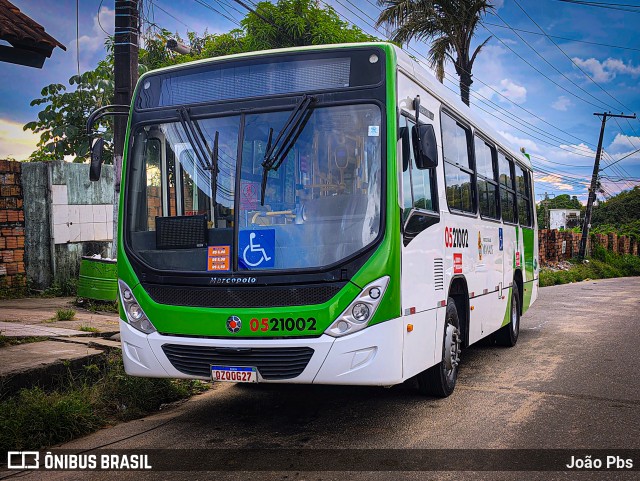 Via Verde Transportes Coletivos 0521002 na cidade de Manaus, Amazonas, Brasil, por João Pbs. Número da foto: #13071086.