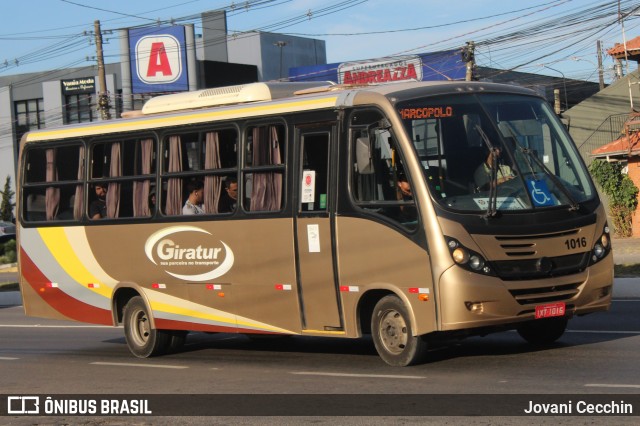 Viação Giratur 1016 na cidade de Caxias do Sul, Rio Grande do Sul, Brasil, por Jovani Cecchin. Número da foto: #13070909.
