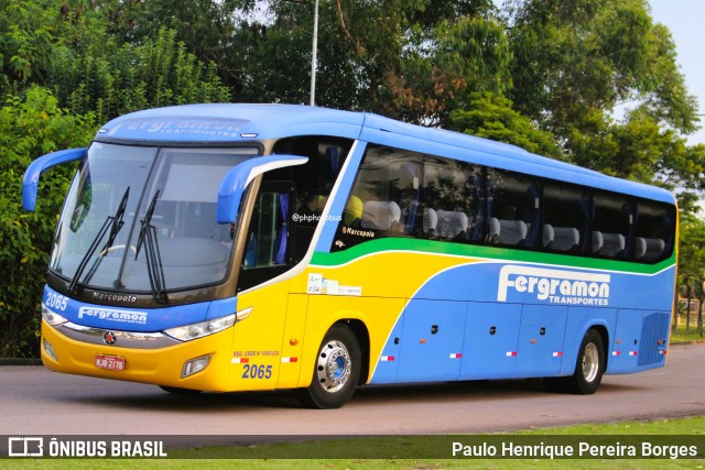 Fergramon Transportes 2065 na cidade de Curitiba, Paraná, Brasil, por Paulo Henrique Pereira Borges. Número da foto: #13069024.