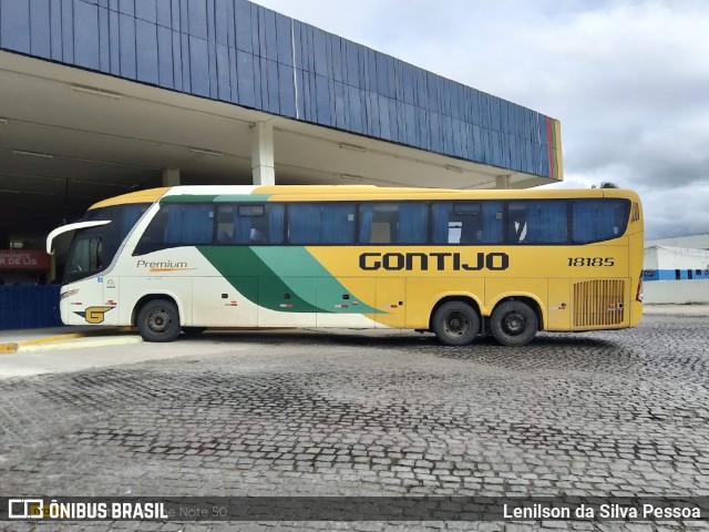 Empresa Gontijo de Transportes 18185 na cidade de Caruaru, Pernambuco, Brasil, por Lenilson da Silva Pessoa. Número da foto: #13069926.