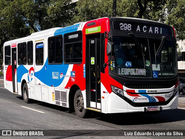 Viação Pavunense B32591 na cidade de Rio de Janeiro, Rio de Janeiro, Brasil, por Luiz Eduardo Lopes da Silva. Número da foto: #13070848.