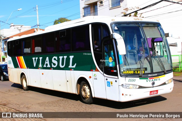 Viasul - Auto Viação Venâncio Aires 1550 na cidade de Lajeado, Rio Grande do Sul, Brasil, por Paulo Henrique Pereira Borges. Número da foto: #13068998.