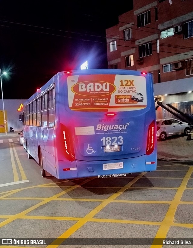 Biguaçu Transportes Coletivos Administração e Participação 1823 na cidade de São José, Santa Catarina, Brasil, por Richard Silva. Número da foto: #13068740.