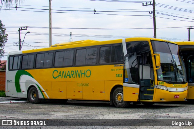 Viação Canarinho 2813 na cidade de Jaraguá do Sul, Santa Catarina, Brasil, por Diego Lip. Número da foto: #13068871.