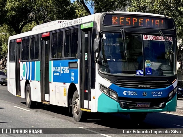 Transportes Campo Grande D53588 na cidade de Rio de Janeiro, Rio de Janeiro, Brasil, por Luiz Eduardo Lopes da Silva. Número da foto: #13070855.