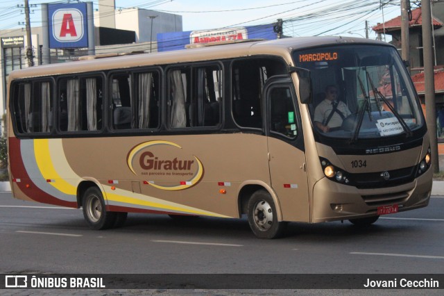 Viação Giratur 1034 na cidade de Caxias do Sul, Rio Grande do Sul, Brasil, por Jovani Cecchin. Número da foto: #13070872.