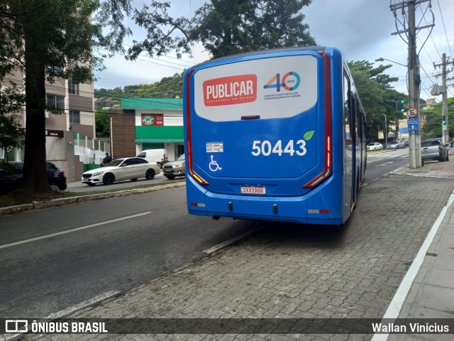 Transol Transportes Coletivos 50443 na cidade de Florianópolis, Santa Catarina, Brasil, por Wallan Vinicius. Número da foto: #13071266.