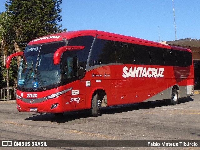 Viação Santa Cruz 27620 na cidade de Três Corações, Minas Gerais, Brasil, por Fábio Mateus Tibúrcio. Número da foto: #13069404.
