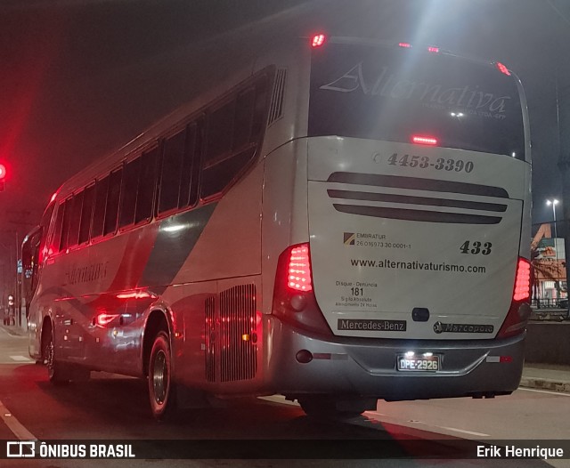 Alternativa Transportadora Turística 433 na cidade de São Bernardo do Campo, São Paulo, Brasil, por Erik Henrique. Número da foto: #13068778.